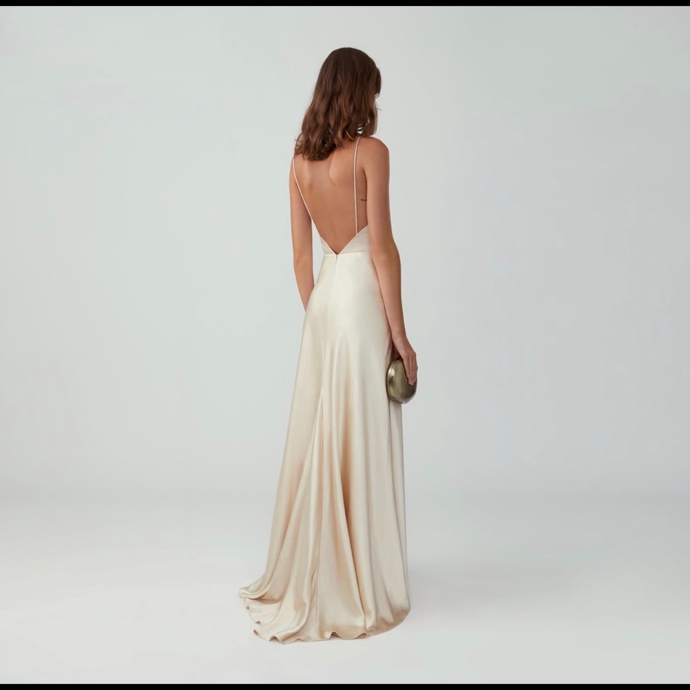 COPY - Fame and Partners: Strappy Draped Gown - Picture 5 of 7